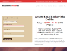 Tablet Screenshot of locksmithsdublin.ie